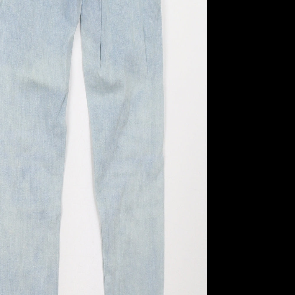 Primark Womens Blue  Denim Skinny Jeans Size 6 L28 in