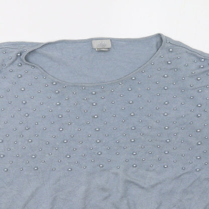 H&M Womens Blue   Pullover Sweatshirt Size S