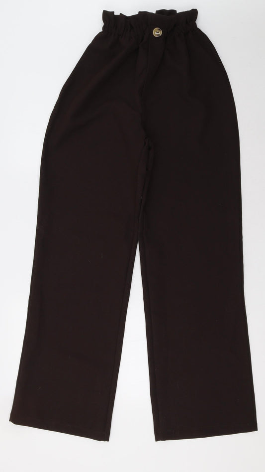 Missguided Womens Brown   Trousers  Size 4 L32 in