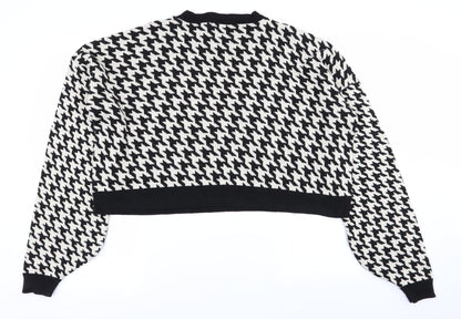 I SAW IT FIRST Womens Multicoloured Herringbone  Pullover Jumper Size 8