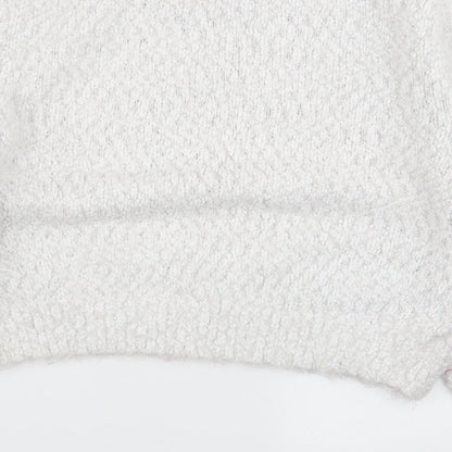 Preloved H&M Womens White   Pullover Jumper Size 10 - Label