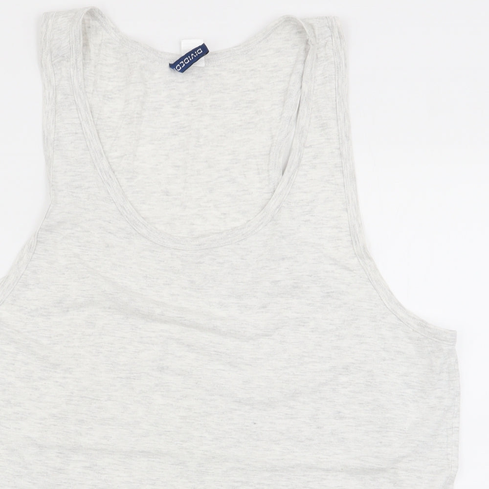 Divided by H&M Womens Grey   Basic Tank Size L