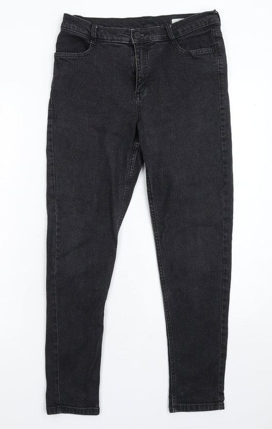 Marks and Spencer Womens Black  Denim Skinny Jeans Size 10 L26 in