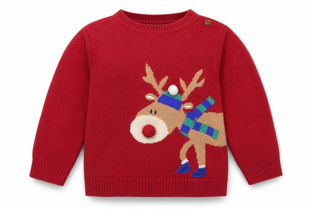Merc Girls Pink  Knit Pullover Jumper Size 2-3 Years