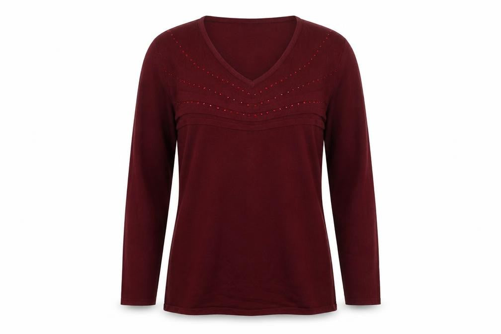 Casamia Womens Brown Knit Pullover Jumper Size S