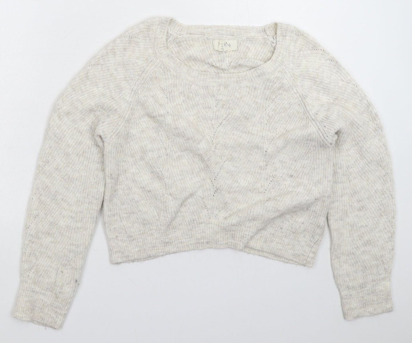 Kaisley Womens Grey  Knit Pullover Jumper Size S