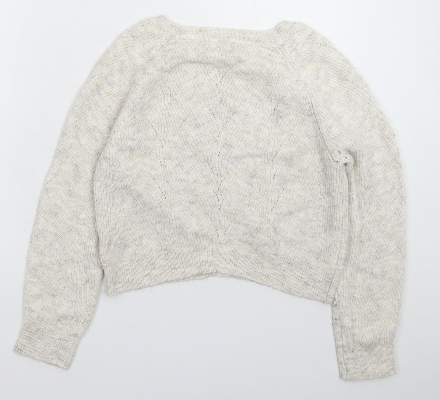 Kaisley Womens Grey  Knit Pullover Jumper Size S