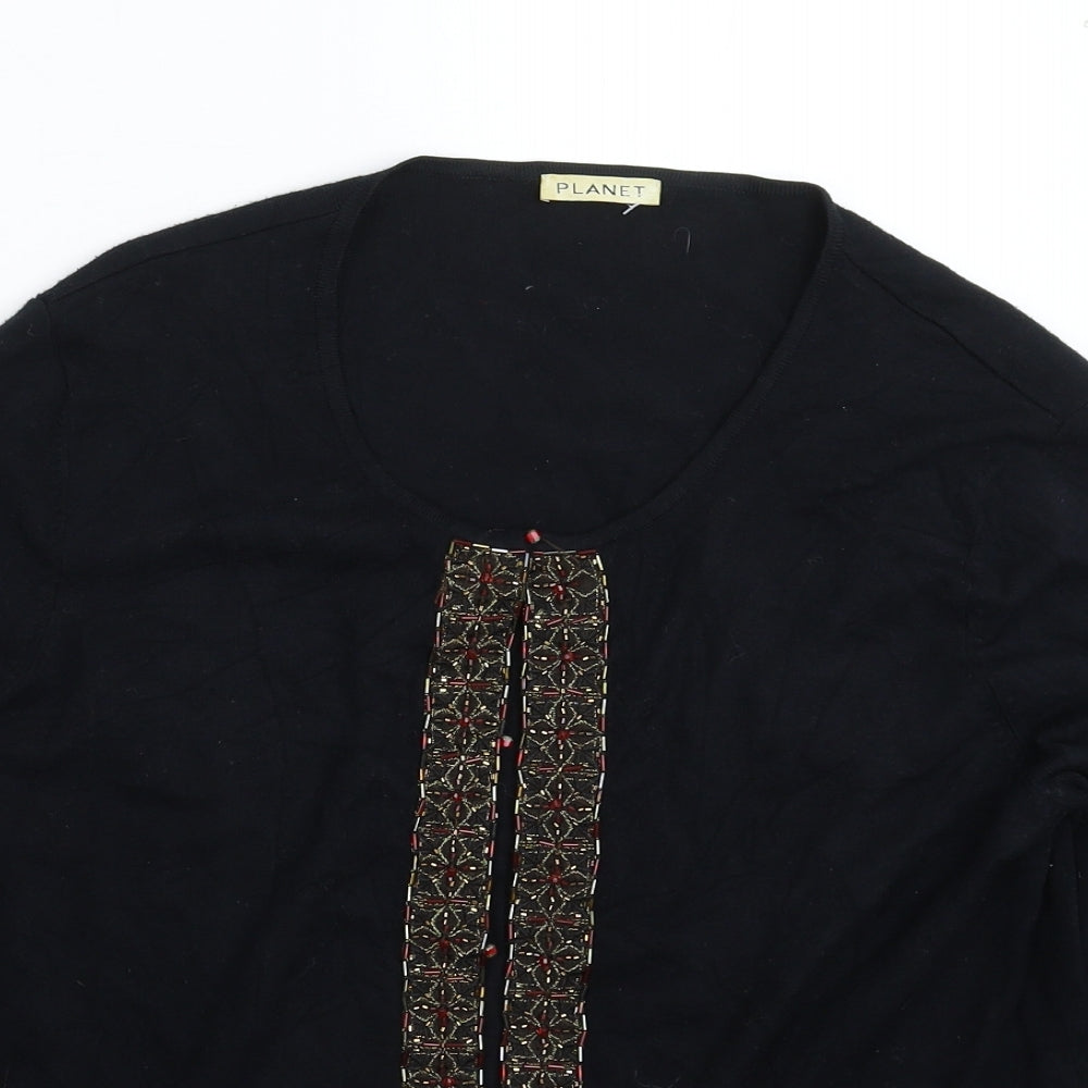 Planet Womens Blue  Knit Cardigan Jumper Size L