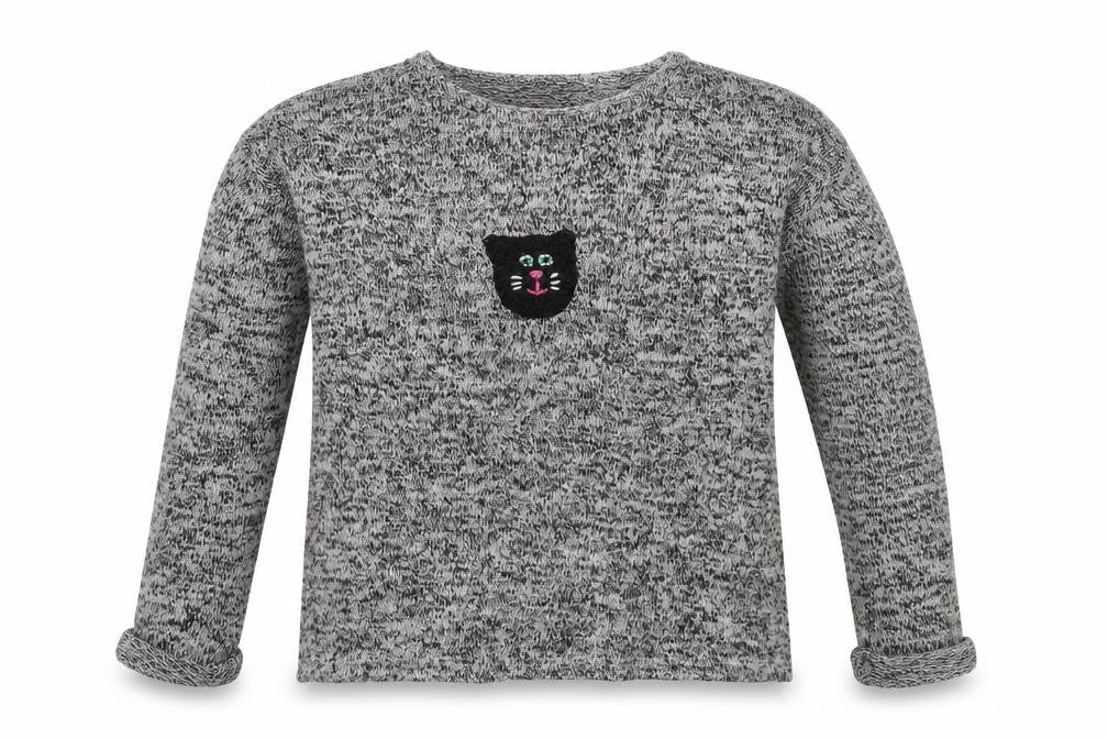 H&M Girls Grey  Knit Pullover Jumper Size 9-10 Years