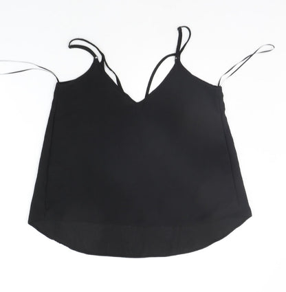 Preloved Select Womens Black   Basic Tank Size 10 - Back