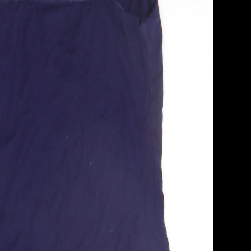 Dorothy Perkins Womens Blue Houndstooth  Basic Tank Size 8