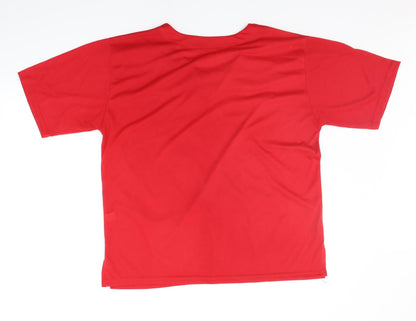 Preloved Romantic Womens Red   Basic T-Shirt Size XL - Back