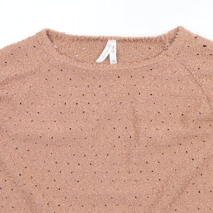 Dreamers Womens Orange   Pullover Jumper Size XS