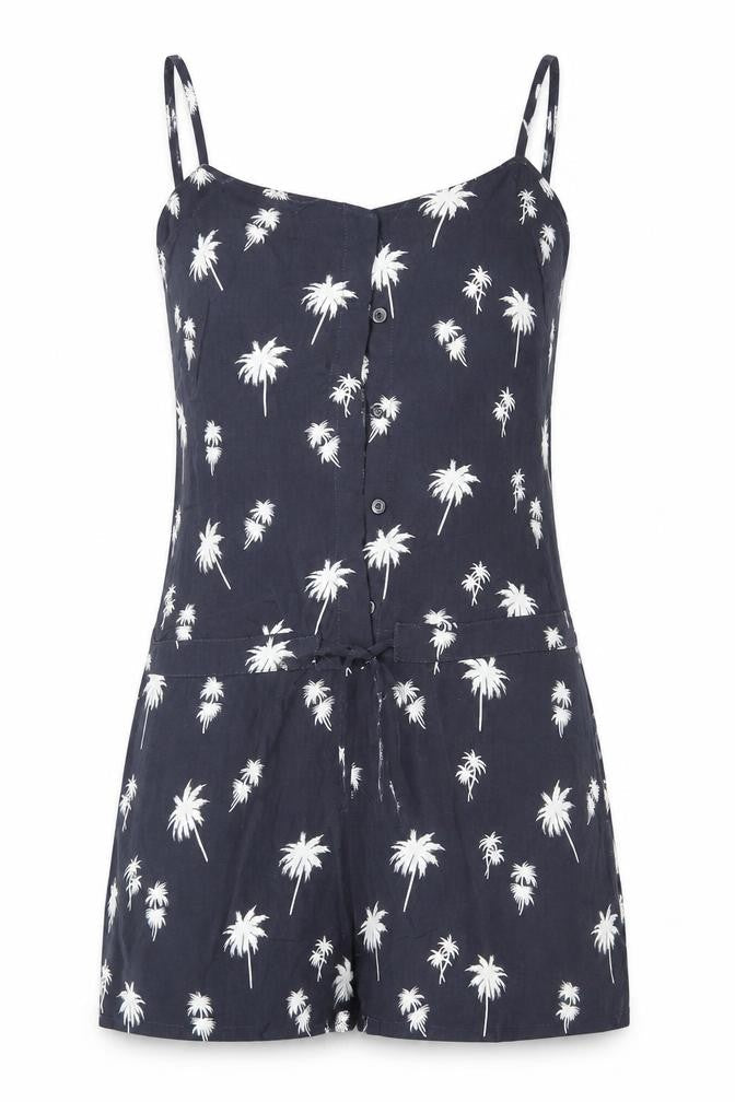 Levis Womens Grey Floral  Playsuit One-Piece Size XS