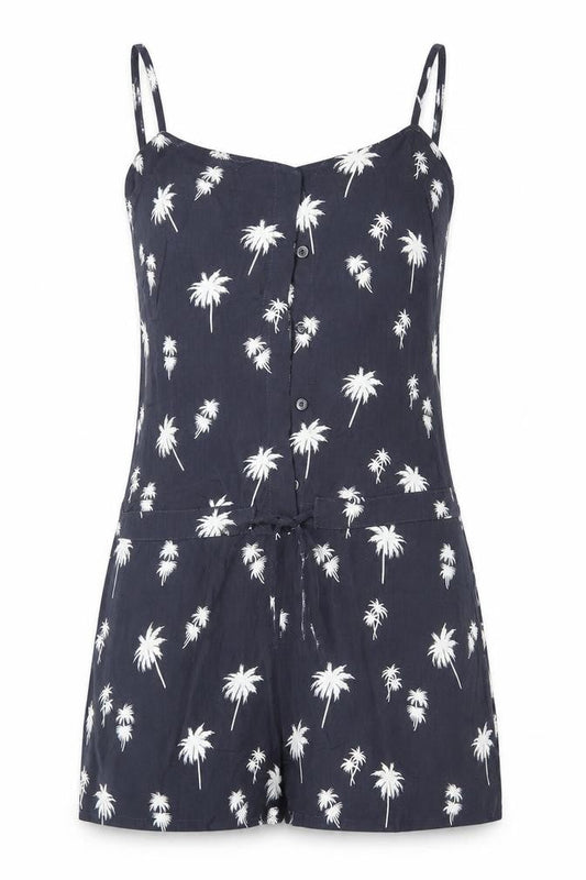 Levis Womens Grey Floral  Playsuit One-Piece Size XS