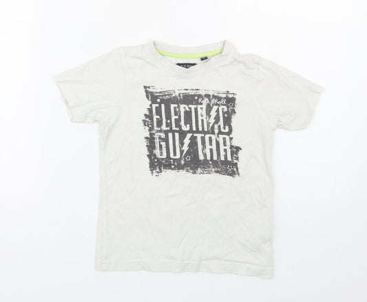 Blue Seven Boys White   Basic T-Shirt Size 5 Years