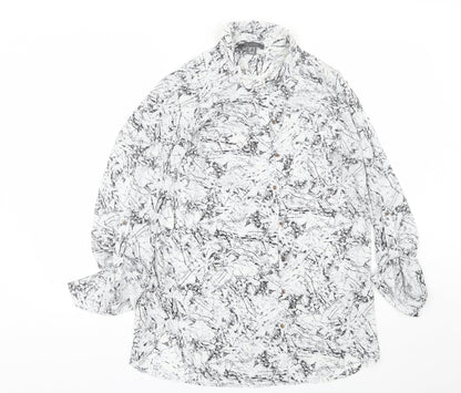 Primark Womens White   Basic Button-Up Size 10