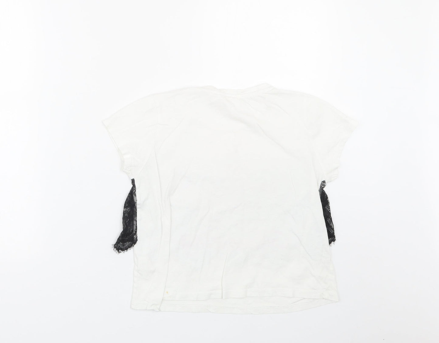 Matalan Girls White   Basic T-Shirt Size 11 Years