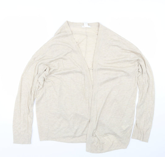 H&M Womens Beige   Cardigan Jumper Size M