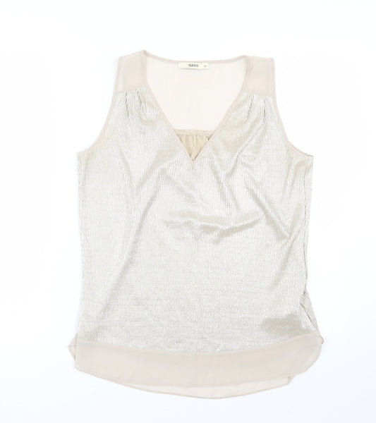 Oasis Womens Gold   Basic Tank Size XS