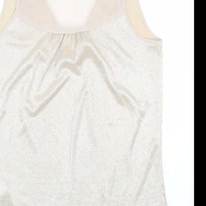 Oasis Womens Gold   Basic Tank Size XS