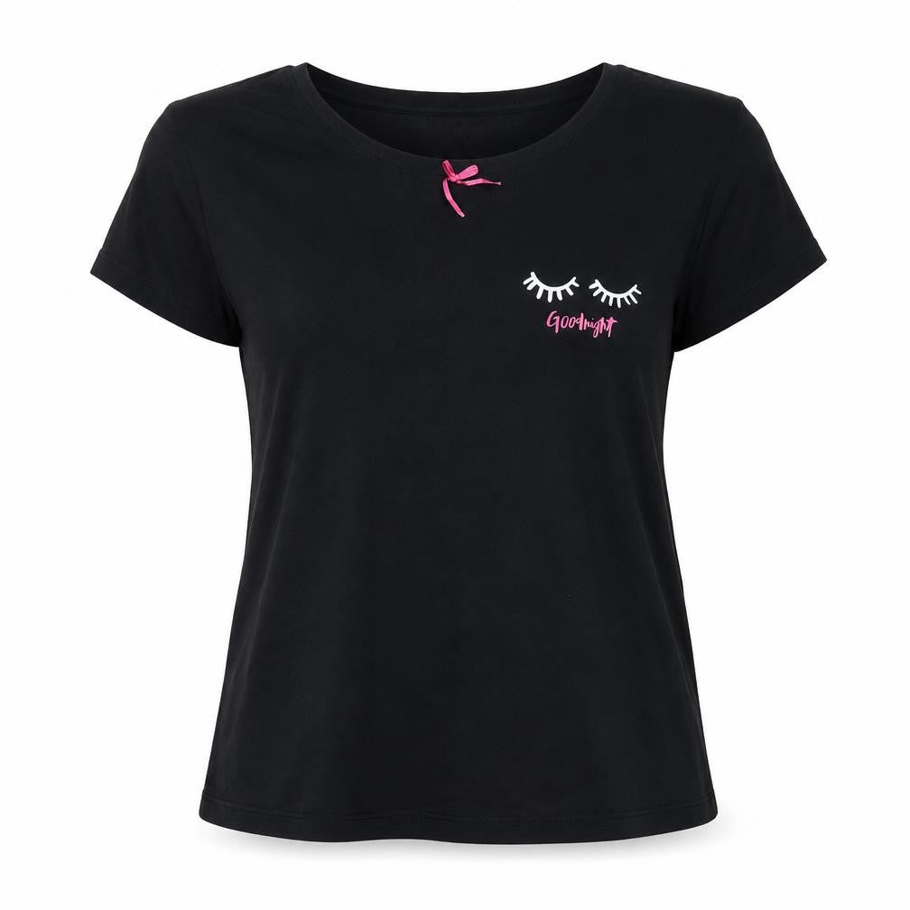 Juliet Womens Black   Top Pyjama Top Size M