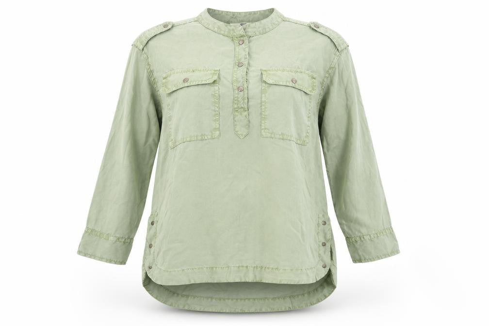 RIG utiliy Womens Green   Basic Blouse Size S