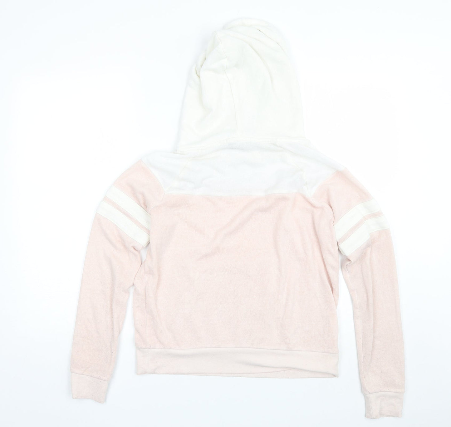 FOREVER 21 Womens Pink Striped  Pullover Hoodie Size S