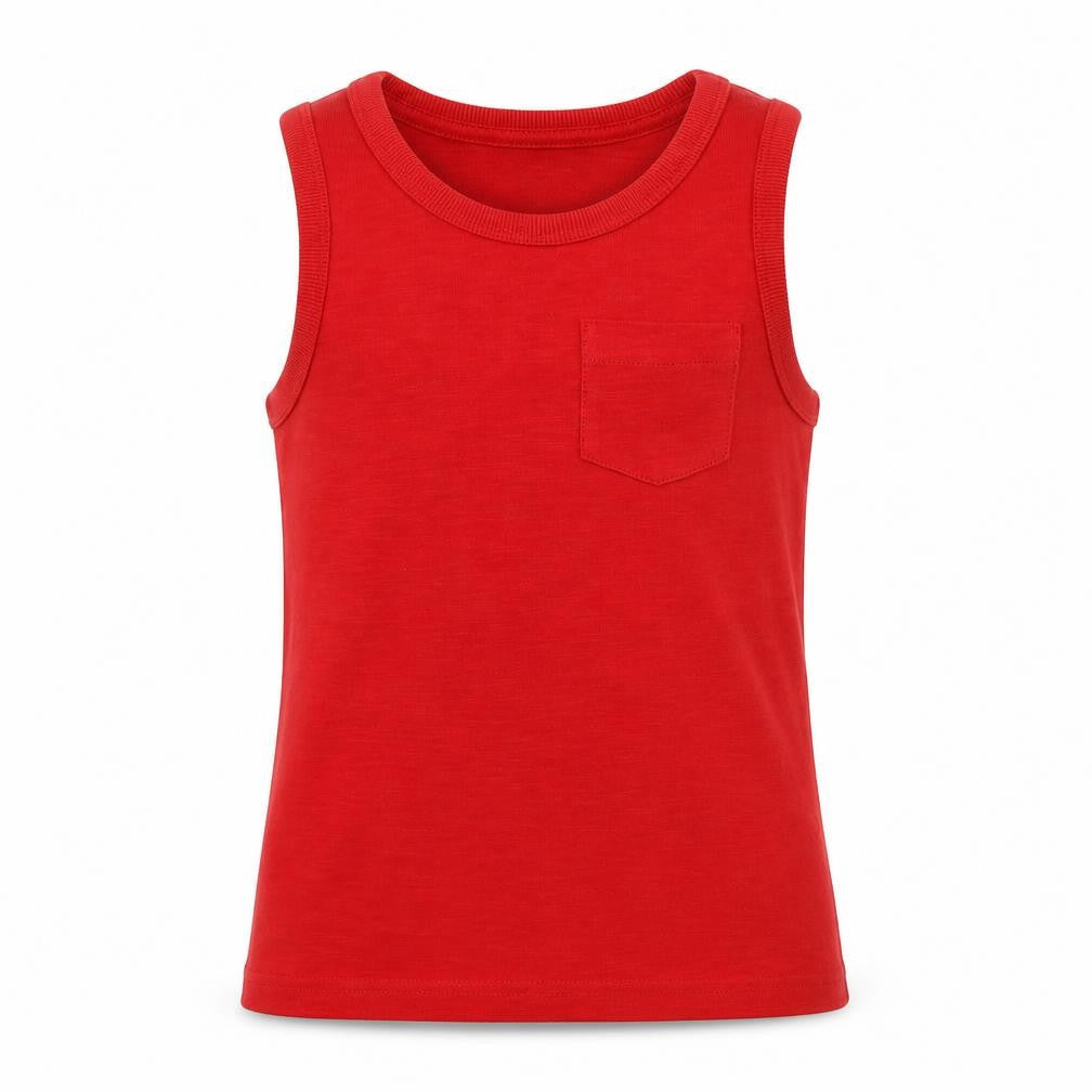 Marks & Spencer  Girls Red   Basic Tank Size 6-7 Years