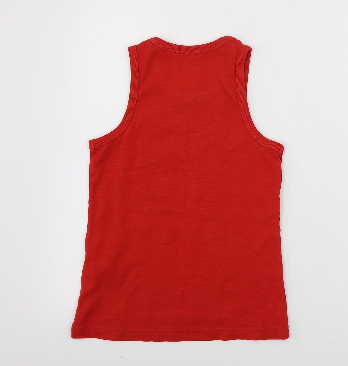 Marks and Spencer  Girls Red   Basic Tank Size 6-7 Years