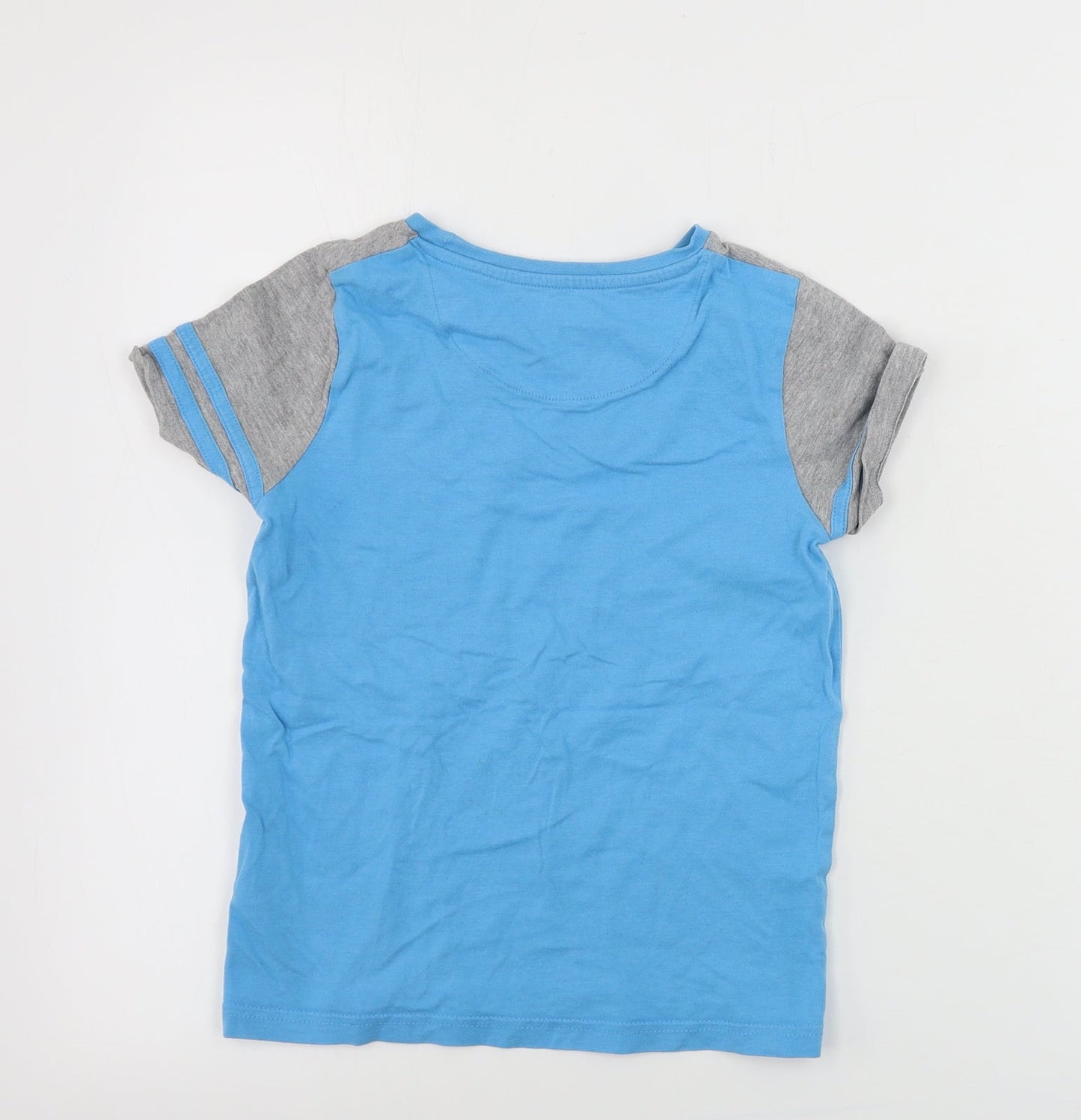 Marks and Spencer  Boys Blue   Basic T-Shirt Size 7 Years