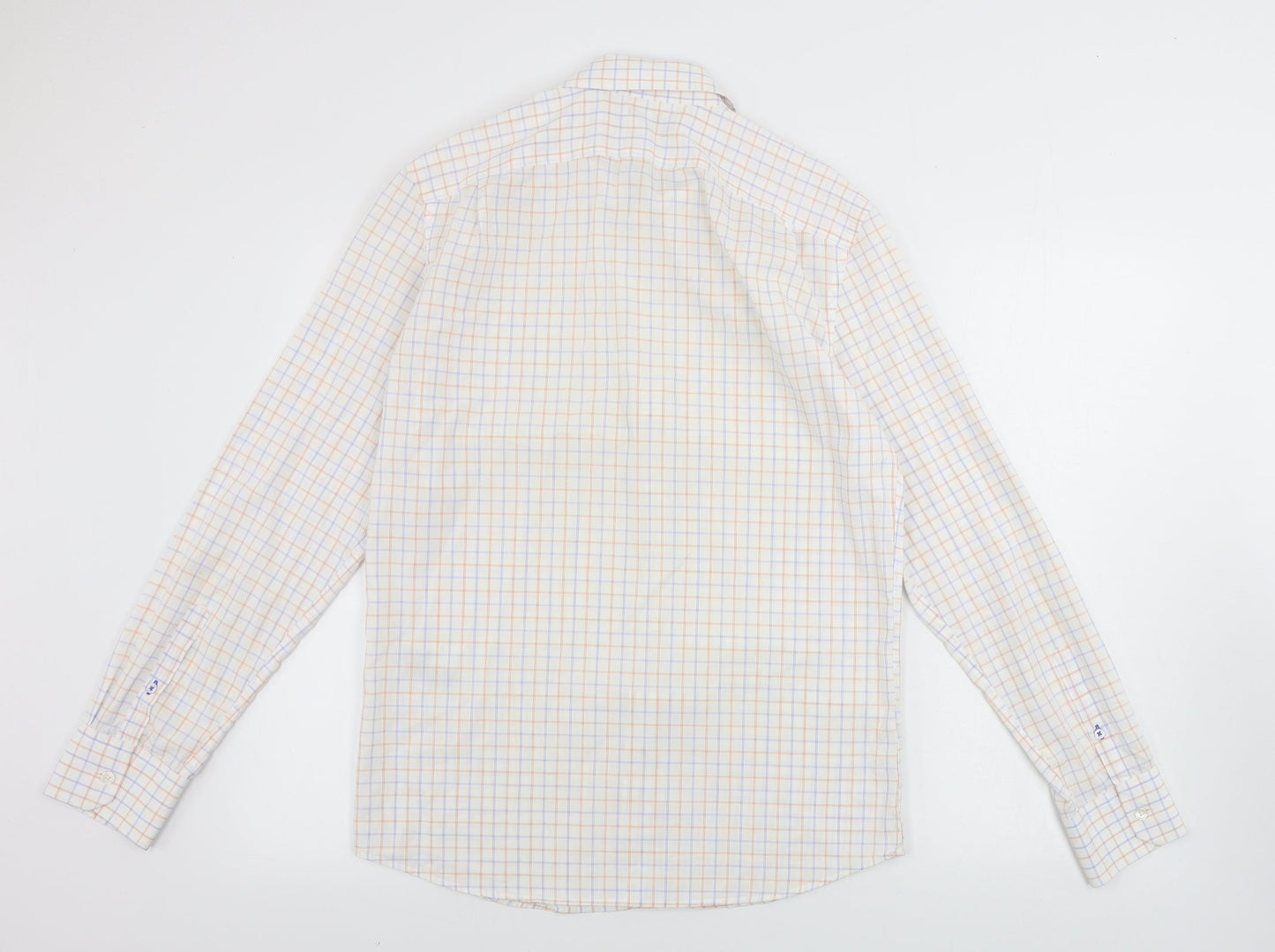 Gap Mens White Check   Button-Up Size S