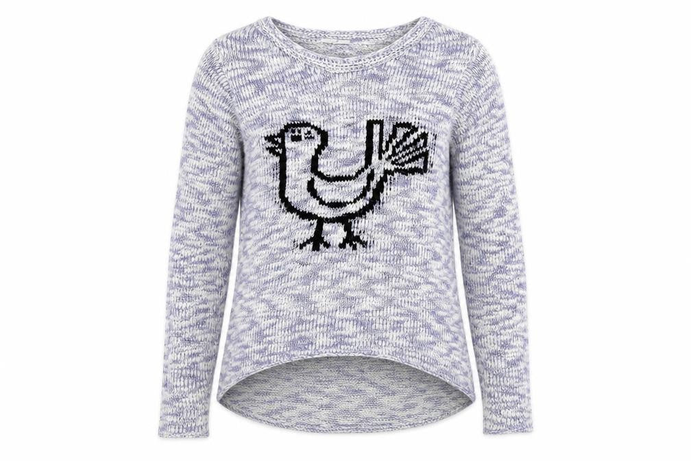 New Look  Womens White Houndstooth  Pullover Jumper Size 10