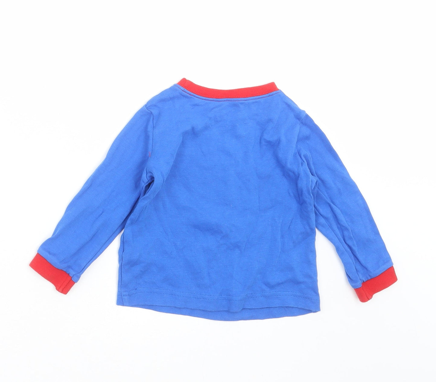 George Baby Blue   Basic T-Shirt Size 12-18 Months  - superman