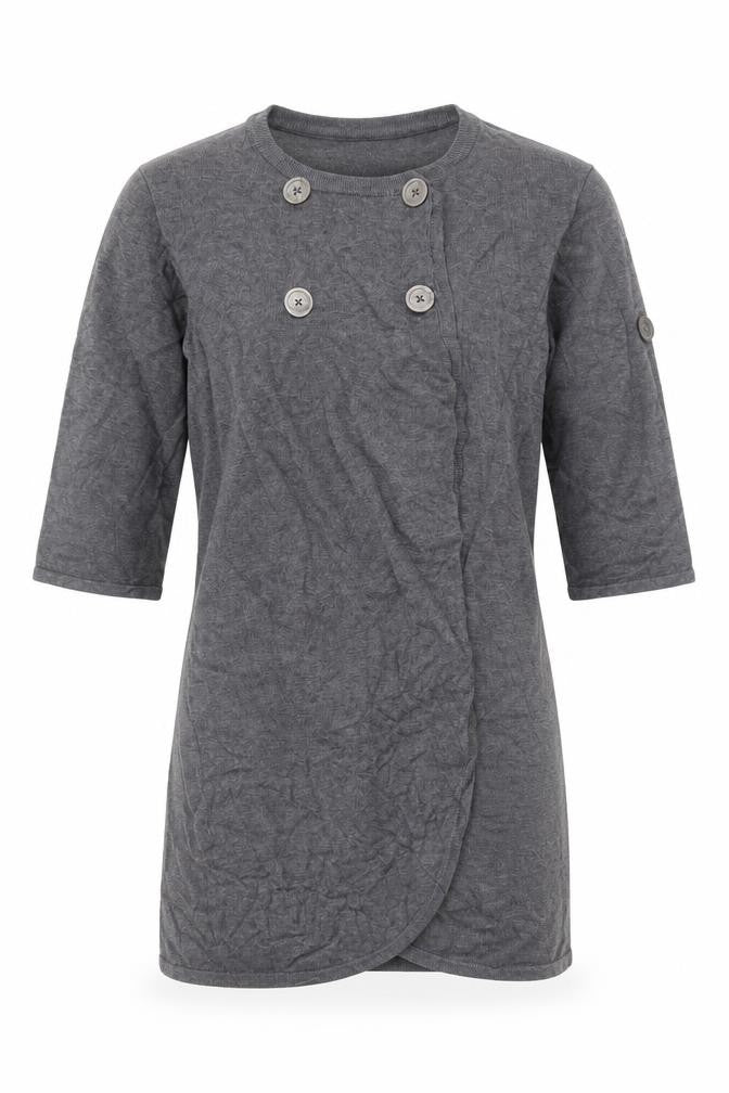 MARBLE Womens Grey  Knit Cardigan Jumper Size S