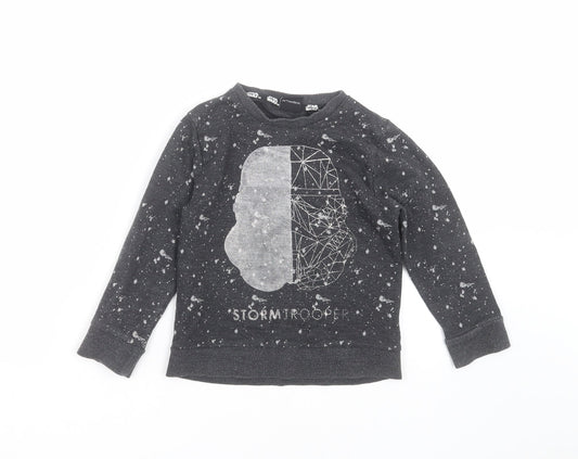 NEXT Boys Grey   Pullover Sweatshirt Size 5 Years  - Storm trooper