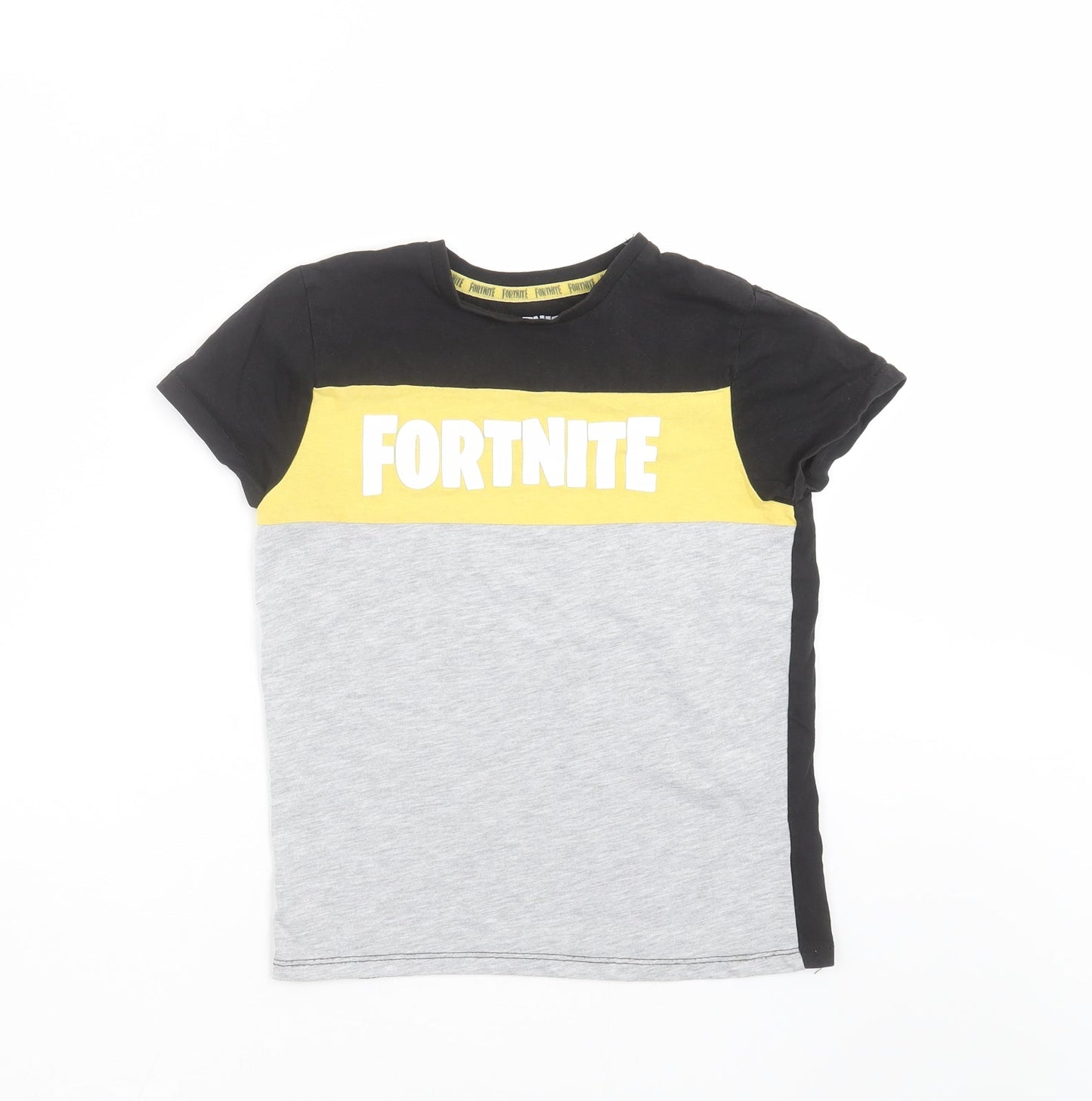 Primark Boys Black   Basic T-Shirt Size S  - FORTNITE