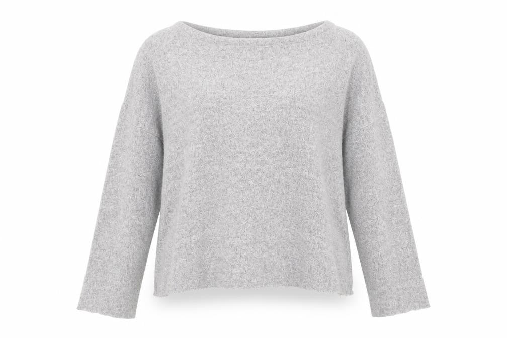 Zara Womens Grey   Pullover Jumper Size S  - Distressed hem