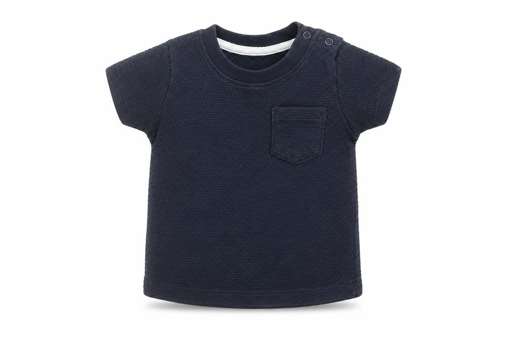Primark Baby Blue   Basic T-Shirt Size 6-9 Months  - Textured