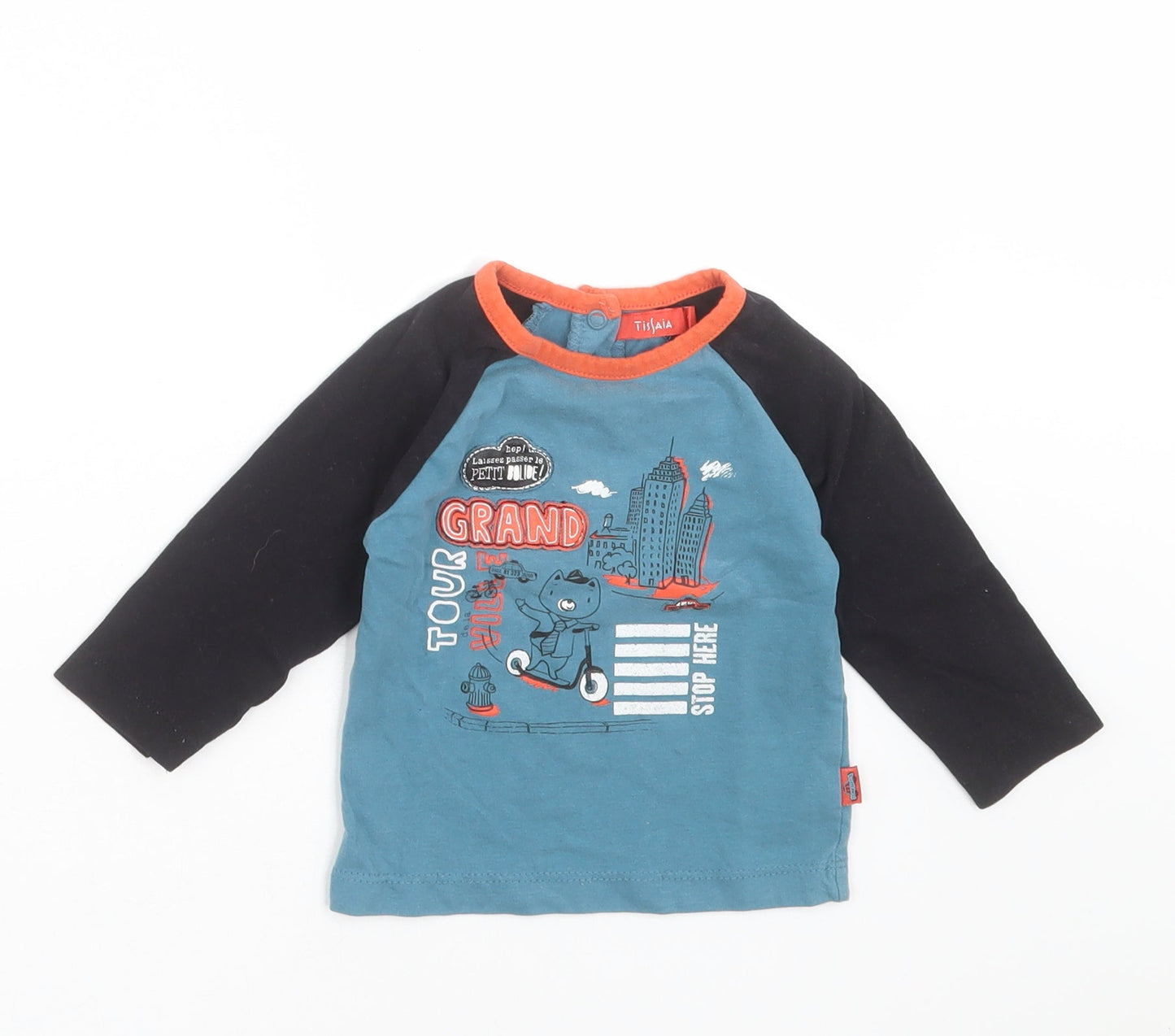 TISSAIA Baby Blue   Basic T-Shirt Size 12 Months  - bear