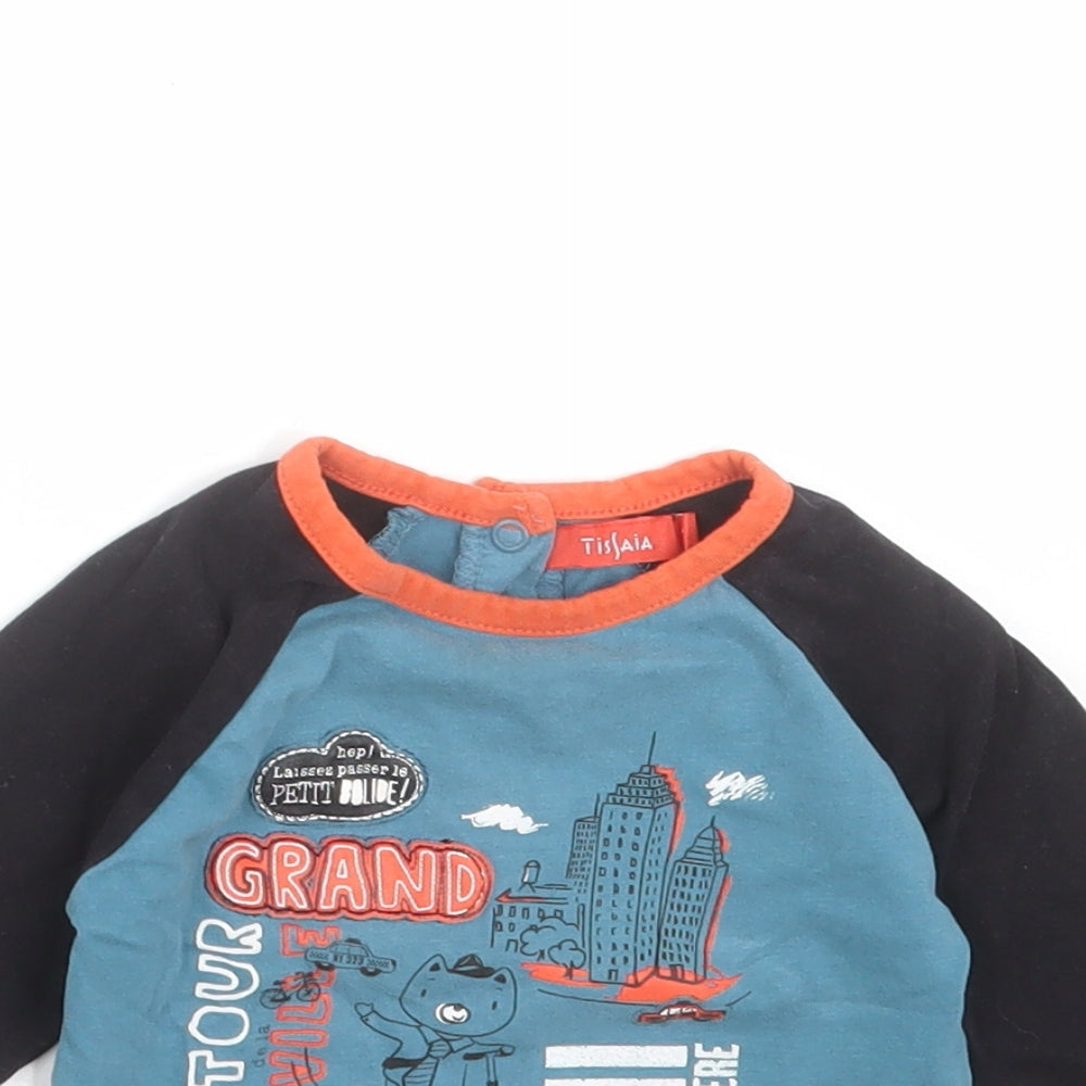 TISSAIA Baby Blue   Basic T-Shirt Size 12 Months  - bear