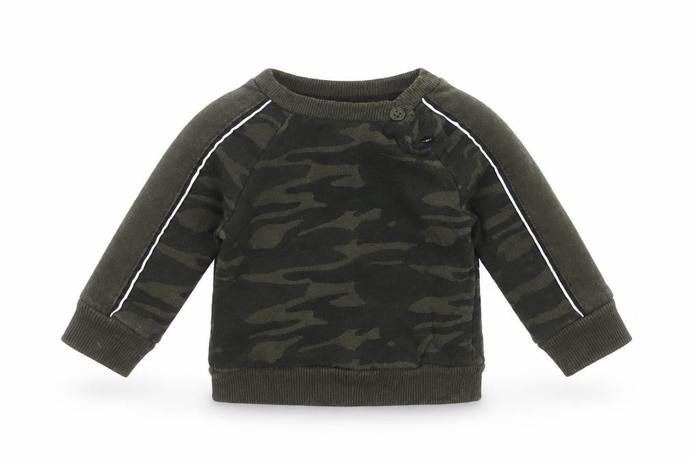 Primark Baby Green Camouflage  Pullover Jumper Size 3-6 Months  - sweatshirt