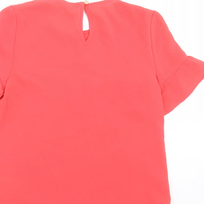 Preloved George Girls Pink   Basic Blouse Size 6-7 Years - Label