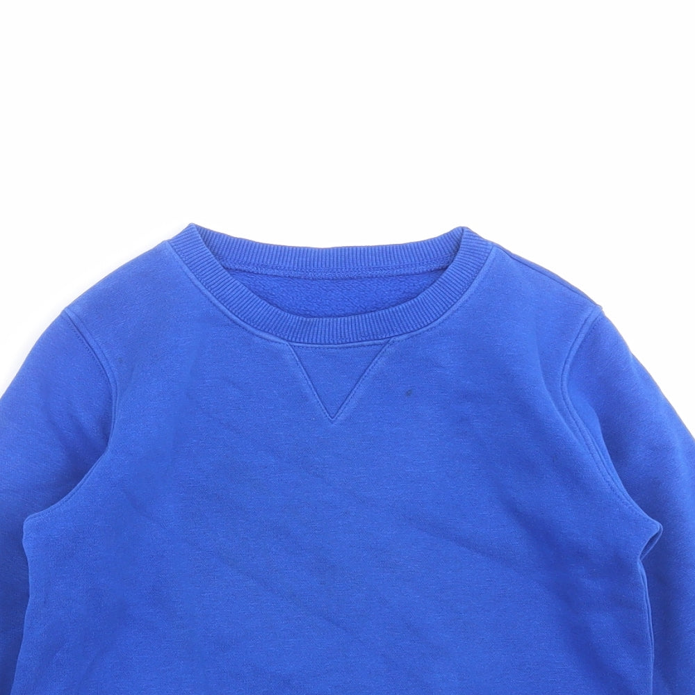 Matalan Boys Blue   Pullover Sweatshirt Size 6 Years  - school
