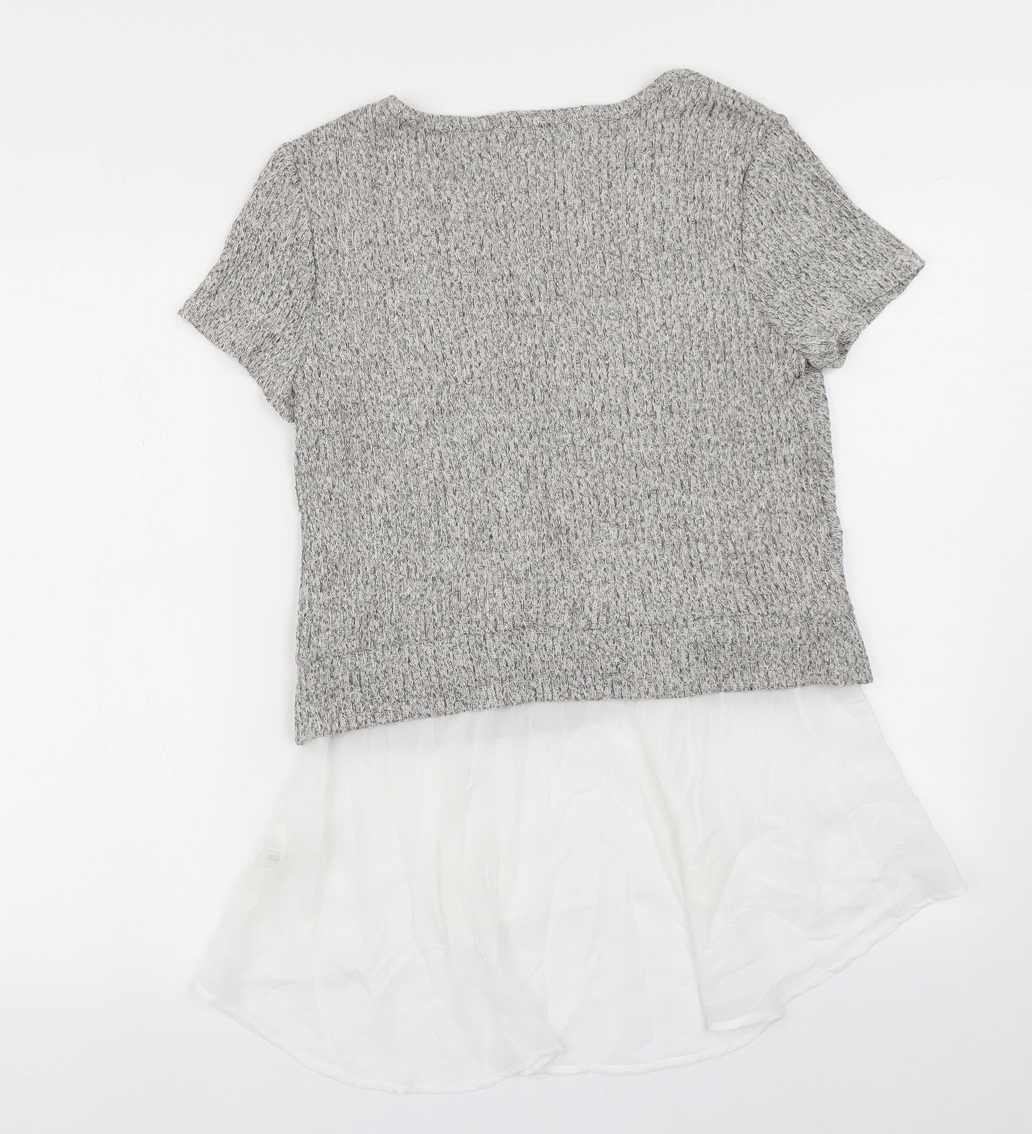 Green Envelope Womens Grey   Basic T-Shirt Size M