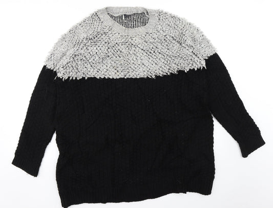 Spark & Fade Womens Black   Pullover Jumper Size L