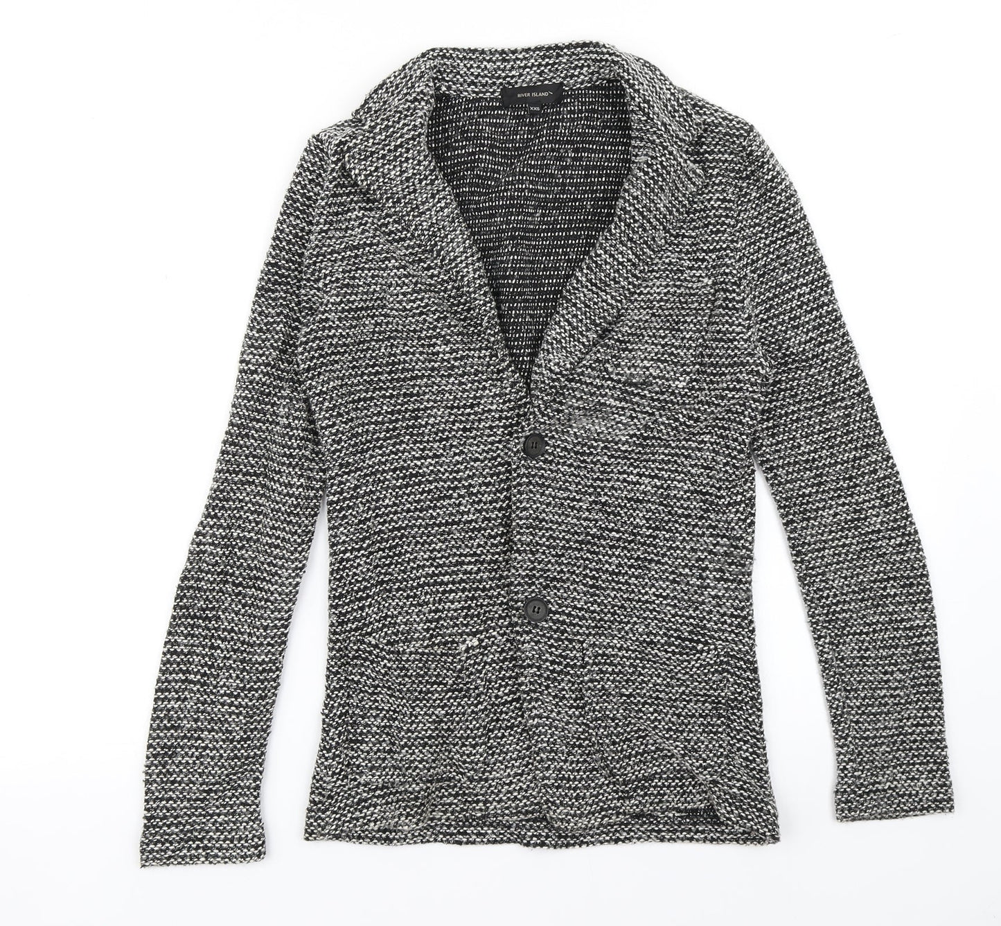 River Island Womens Grey   Jacket Blazer Size 2XS