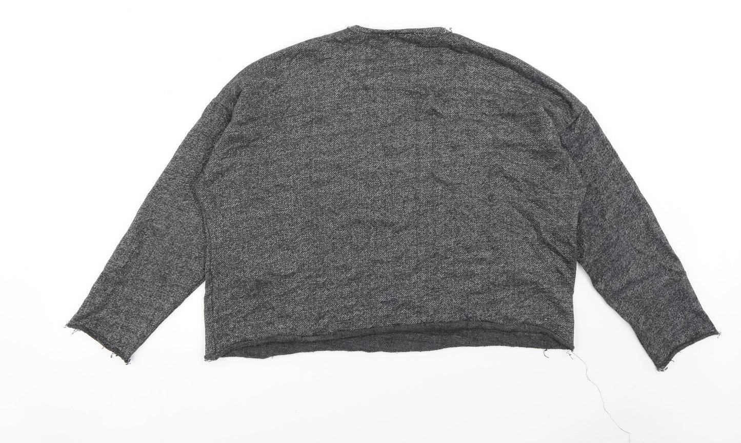 Zara Womens Grey   Pullover Jumper Size L