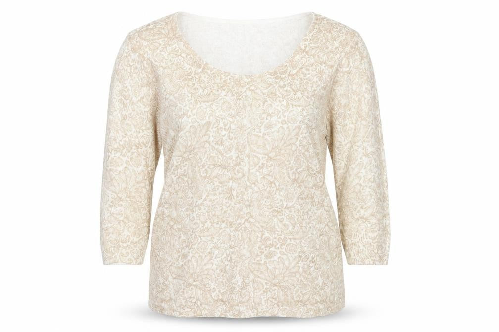 Bonmarché Womens Brown Paisley Pullover Jumper Size M