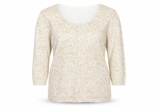 Bonmarché Womens Brown Paisley Pullover Jumper Size M